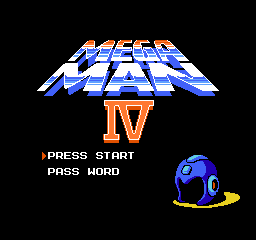 Mega Man 4 (Europe) Title Screen